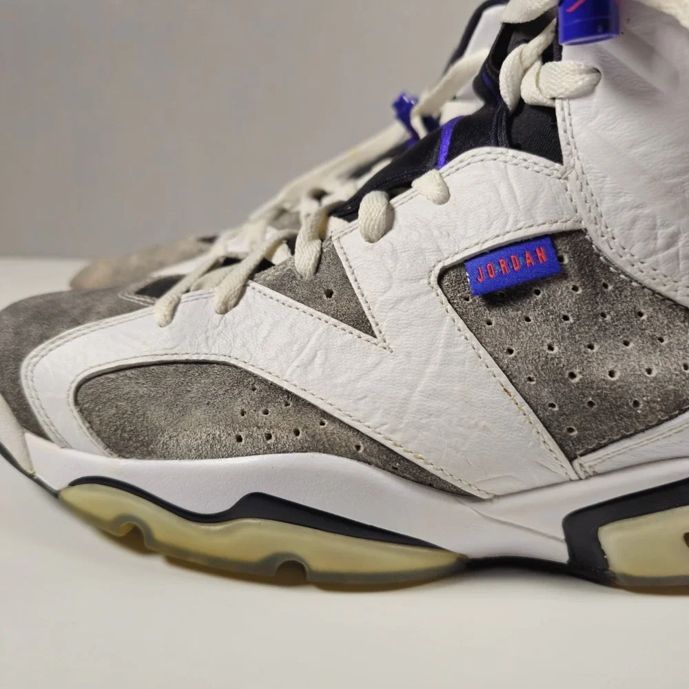 Air Jordan 6 Retro LTR Flint CI3125-100 Men's Size 12 White Concord 2018 w/ Box